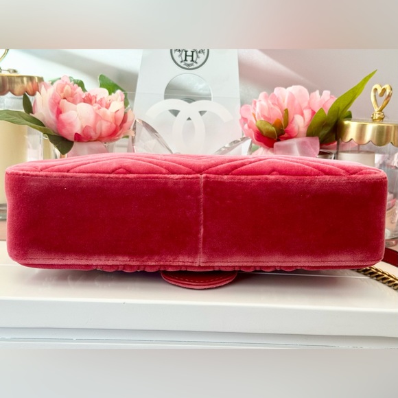 SOLD Pink Velvet Gucci Blind For Love Marmont Bag - Picture 8 of 12